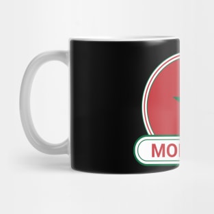 Morocco Country Badge - Morocco Flag Mug